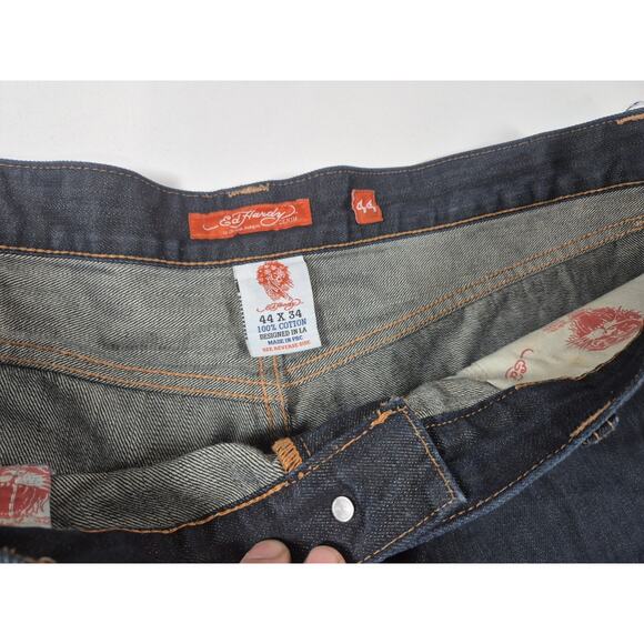 Ed Hardy Jeans Mens 44x34 Japanese Tiger Design - Picture 6 of 7